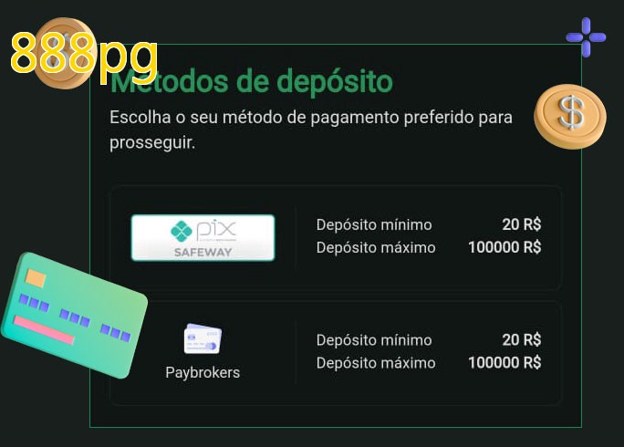 O cassino 888pgbet oferece uma grande variedade de métodos de pagamento